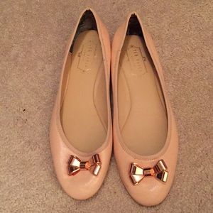 Ted Bake pink bow flats 8